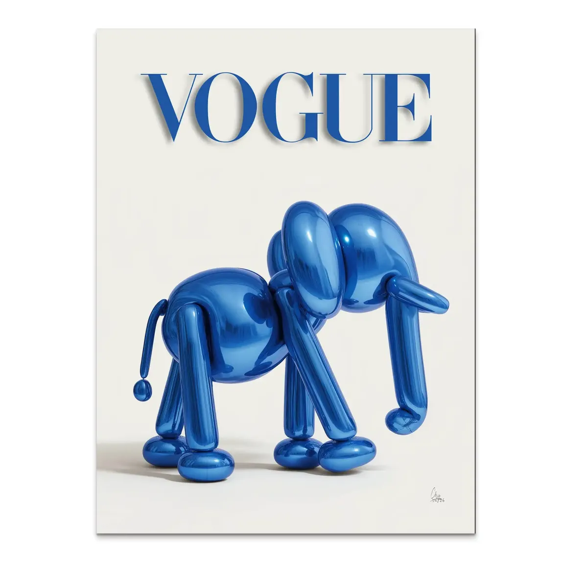 Ballon Elefant Chic Alu Dibond Wandbild