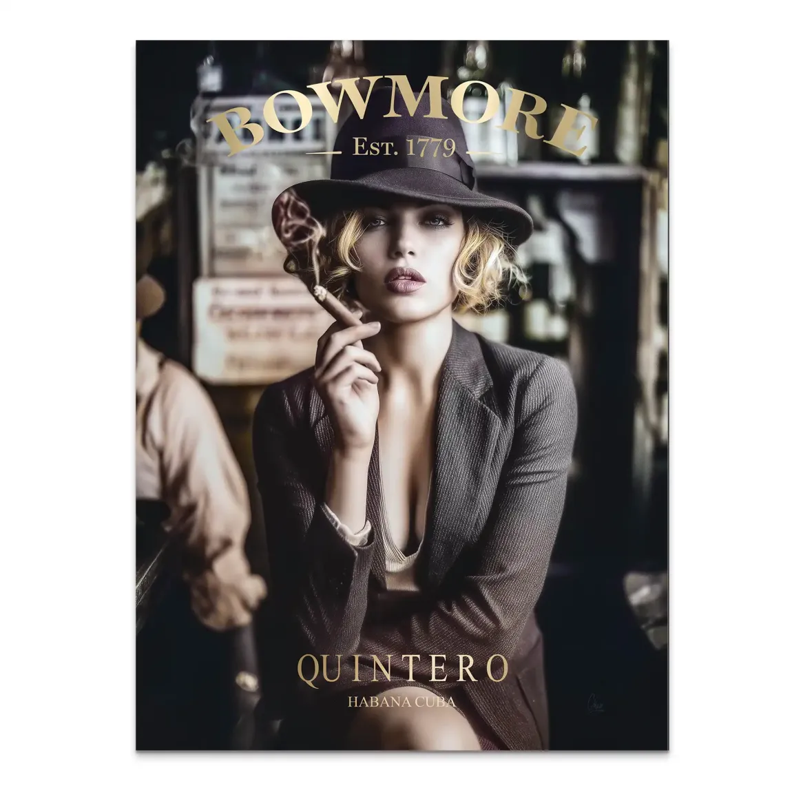 Whisky Noir Alu Dibond Bild