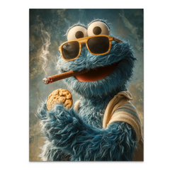 Cookie Monster Alu Dibond Bild