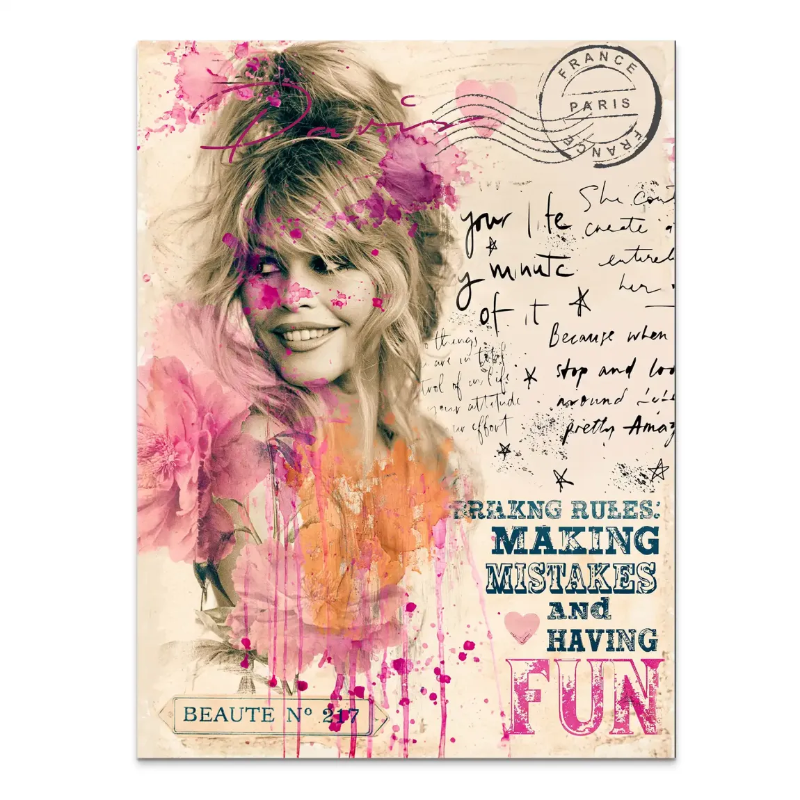 Bardot Paris Alu Dibond Wandbild