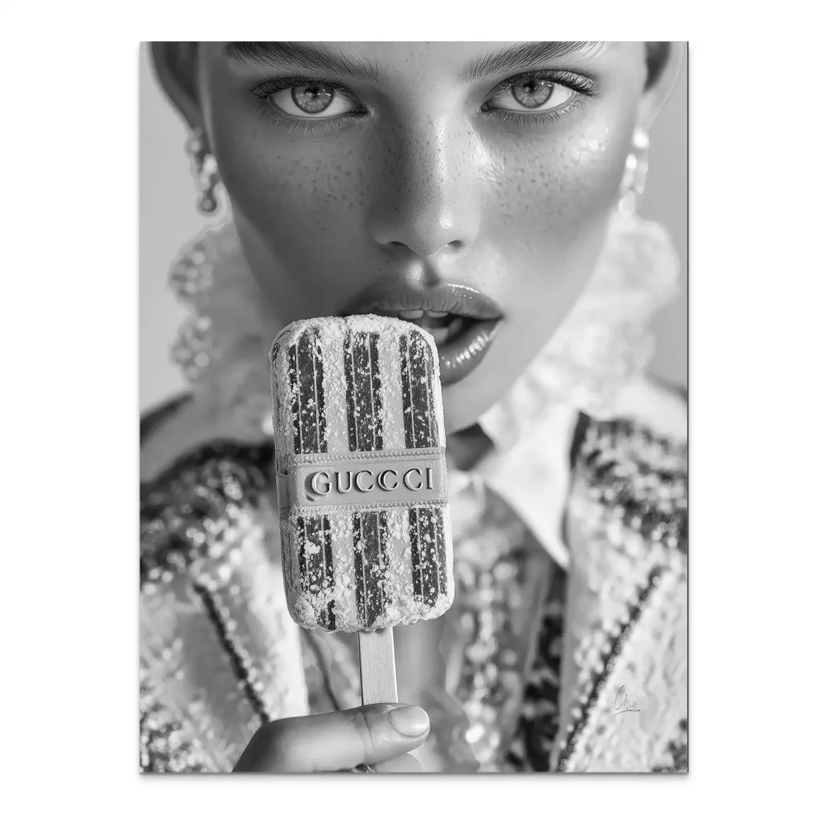 Gucci Ice Noir Alu Dibond Bild