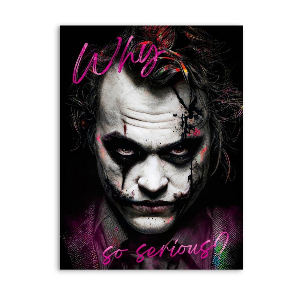 Joker Serious Style AluDibond Bild INGALERIE