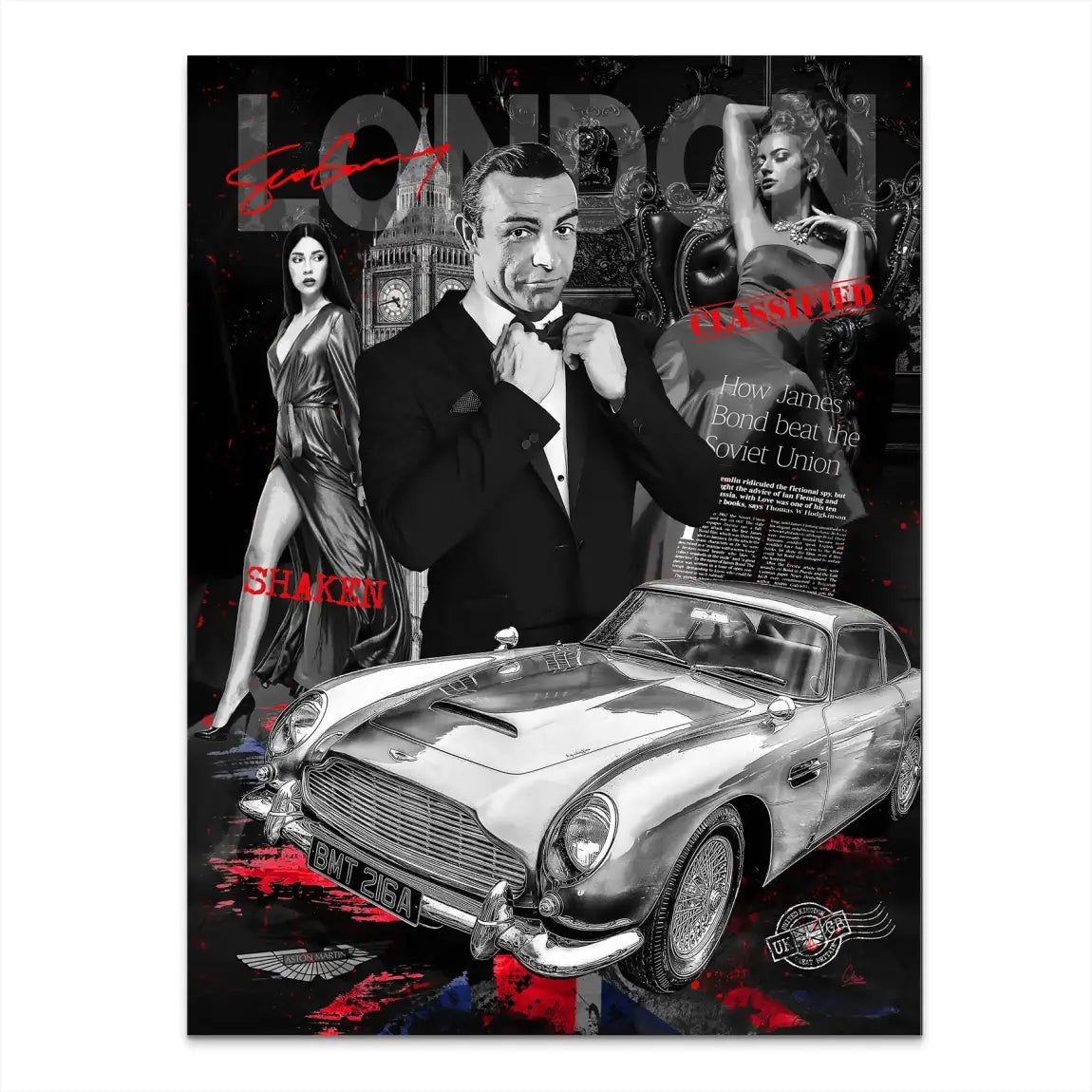 Bond London Style Alu Dibond Bild INGALERIE