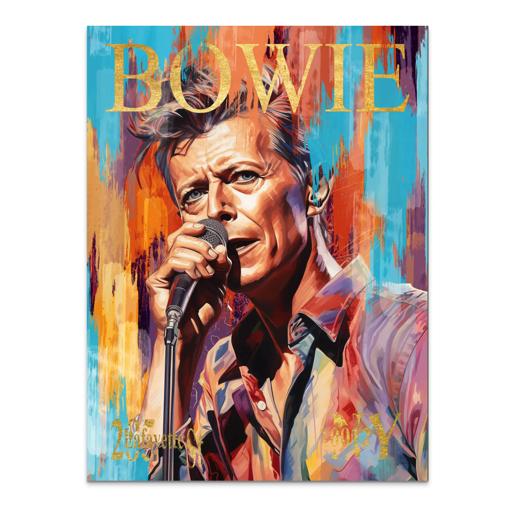 Bowie Abstrakt Style AluDibond Bild INGALERIE