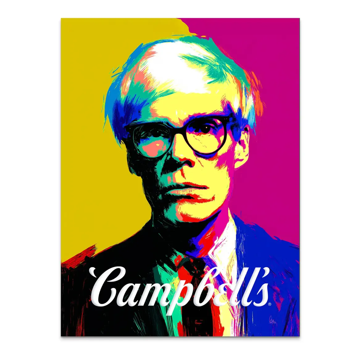 Campbell Popart Alu Dibond Wandbild