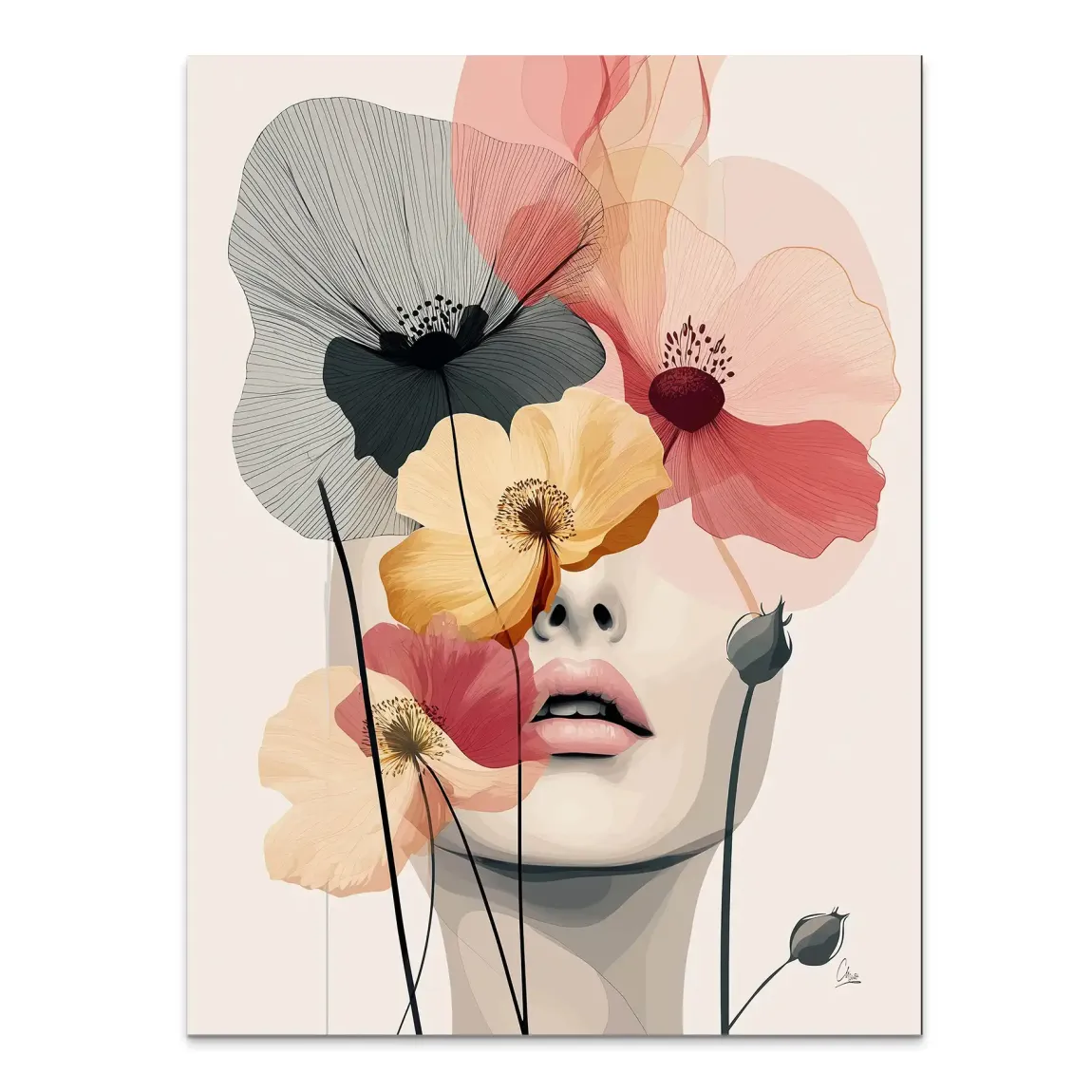 Floral Dream Alu Dibond Bild