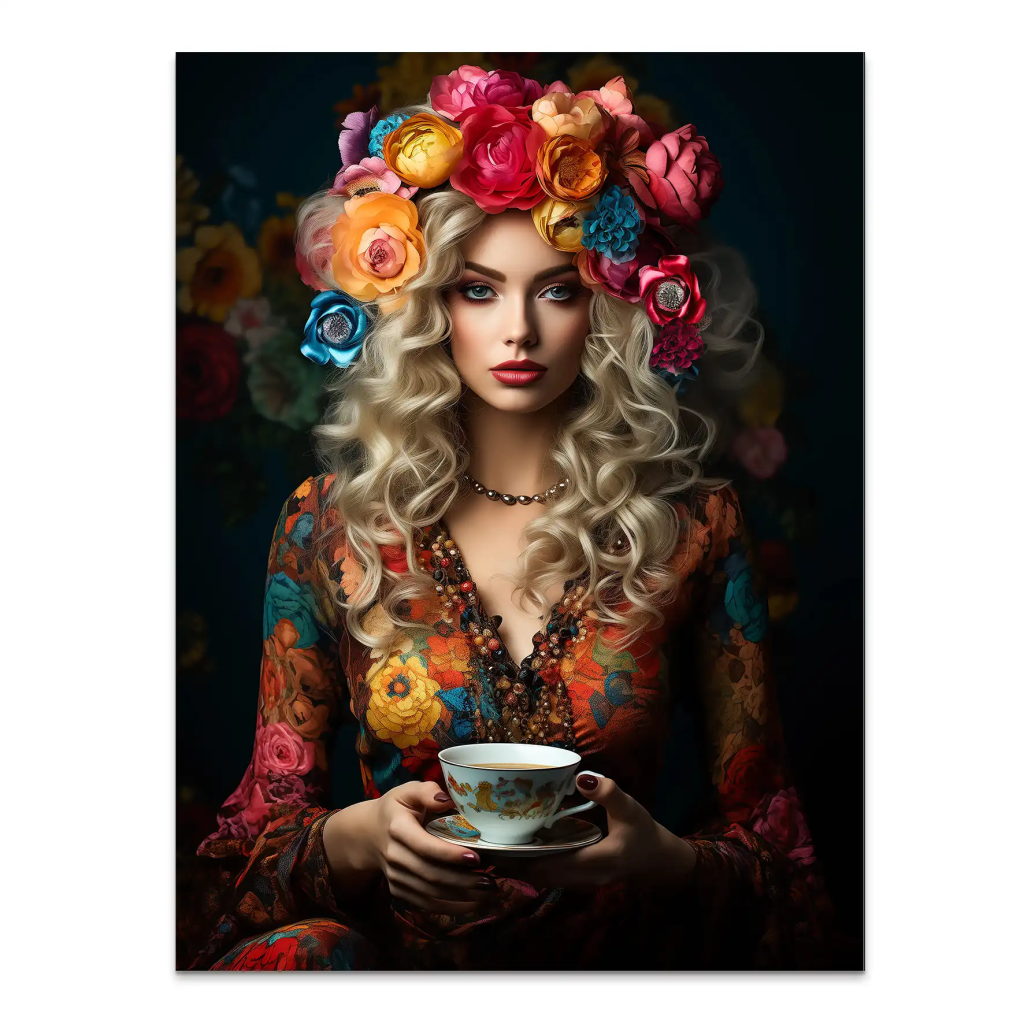 Beauty Bohemian Flower AluDibond Bild INGALERIE