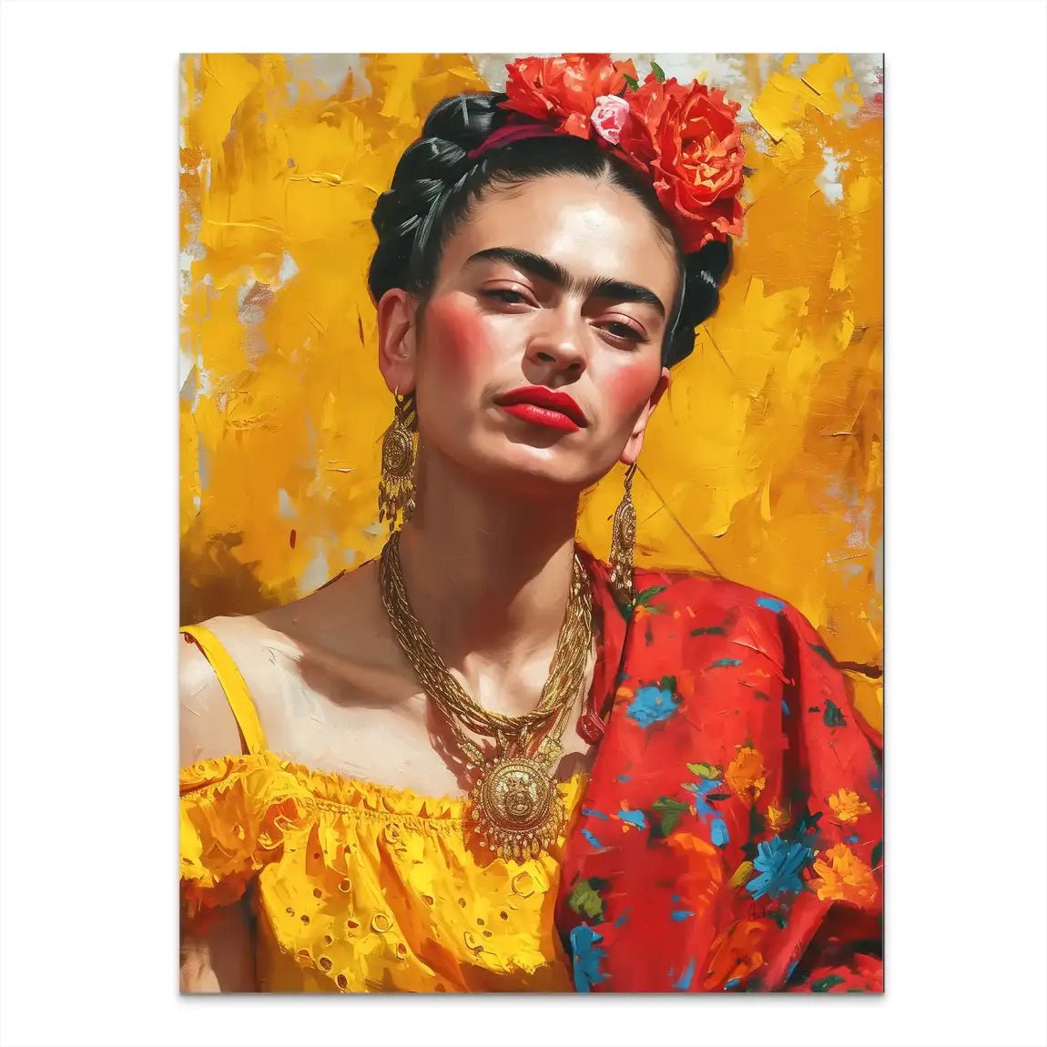 Frida Kahlo Art Alu Dibond Bild INGALERIE