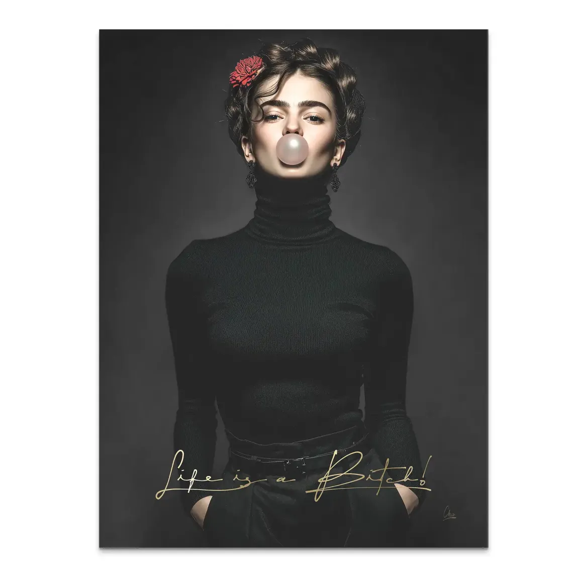 Frida Kahlo Rebell Alu Dibond Bild