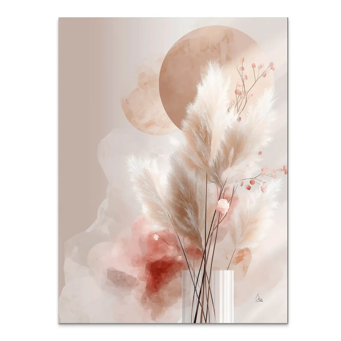 Amber Fields Alu Dibond Bild