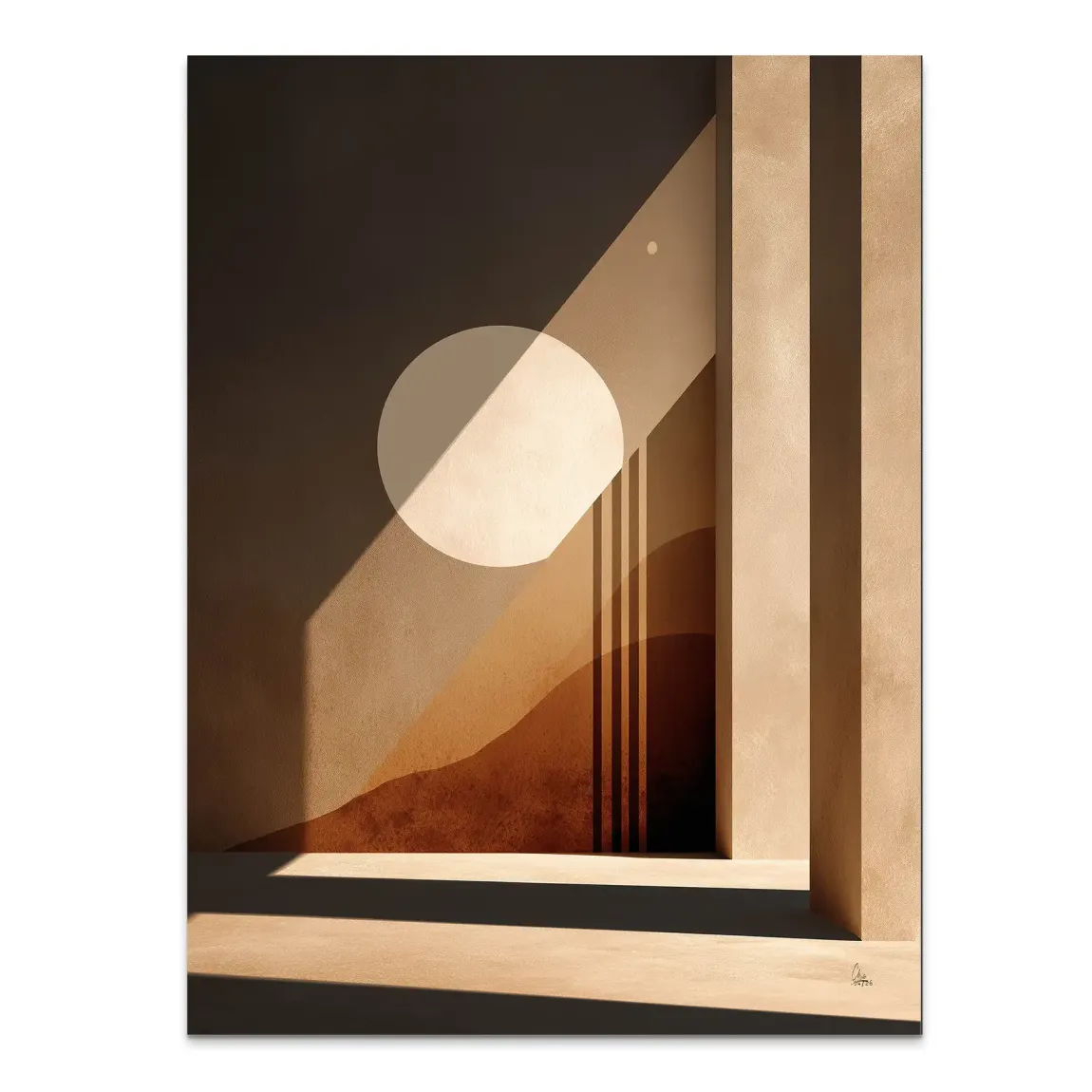 Sonnenbogen Architektur Alu Dibond Wandbild
