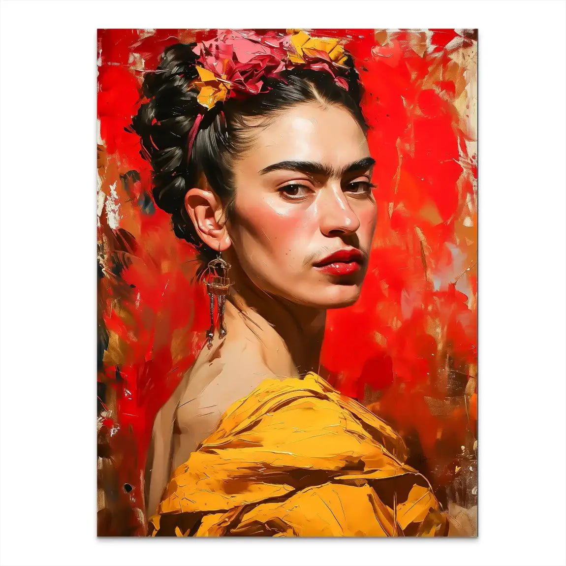 Frida Kahlo Art Nr.2 Alu Dibond Bild INGALERIE