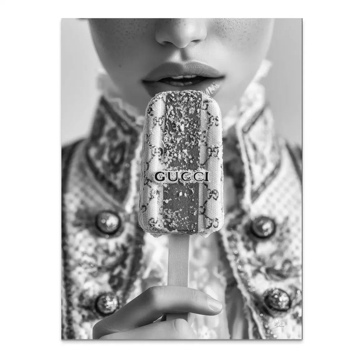 Gucci Ice Couture Noir Alu Dibond Bild