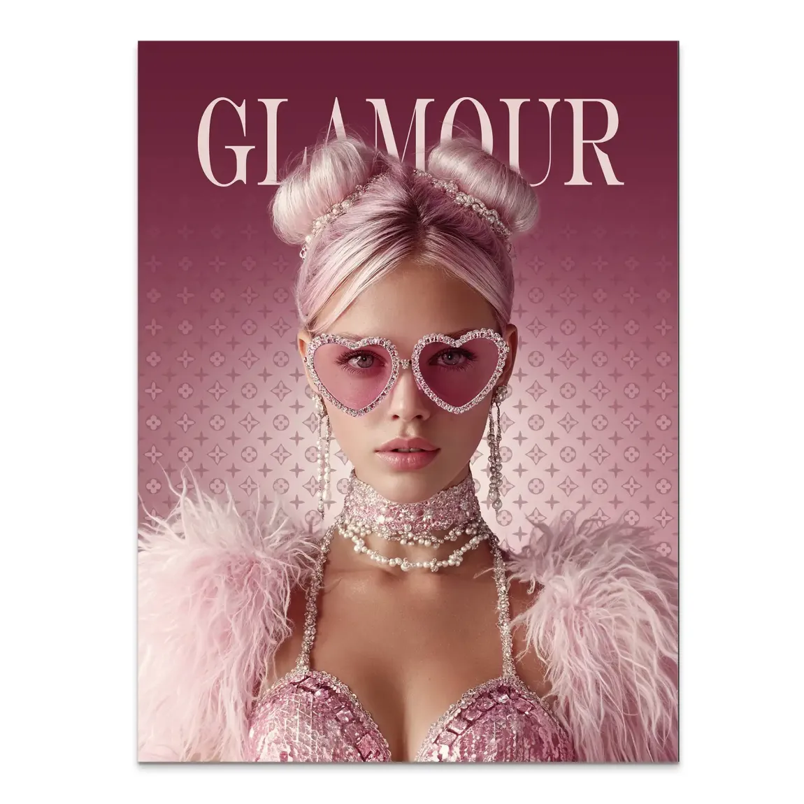 Glamour Lady Alu Dibond Bild