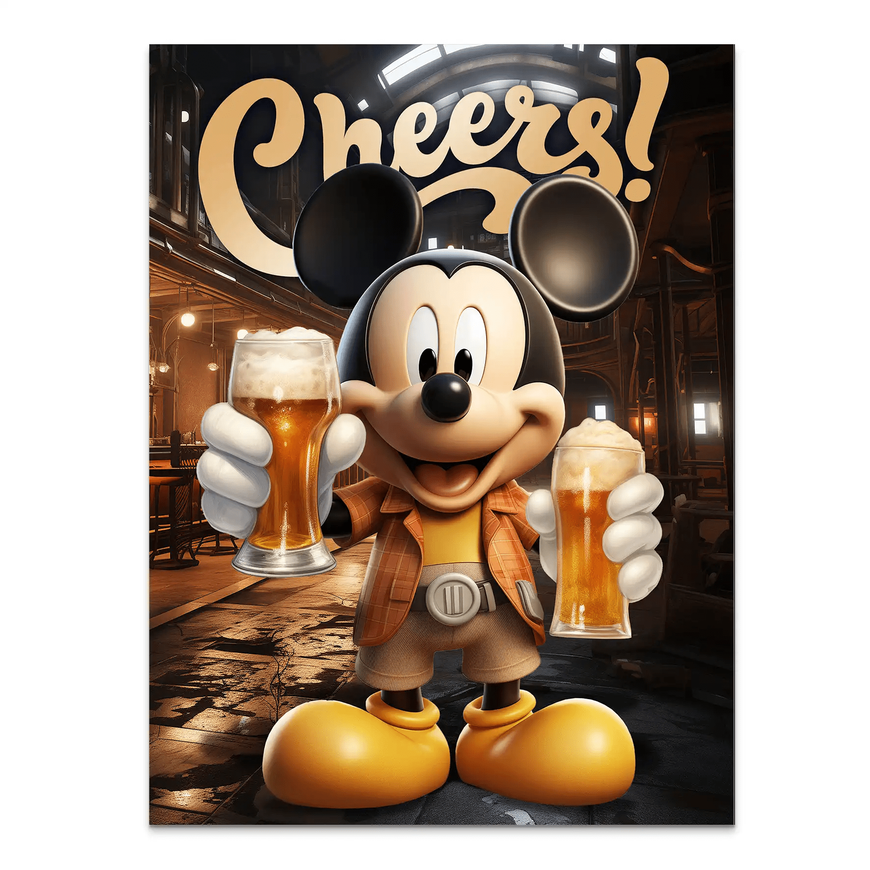 Micky Cheers AluDibond Bild INGALERIE