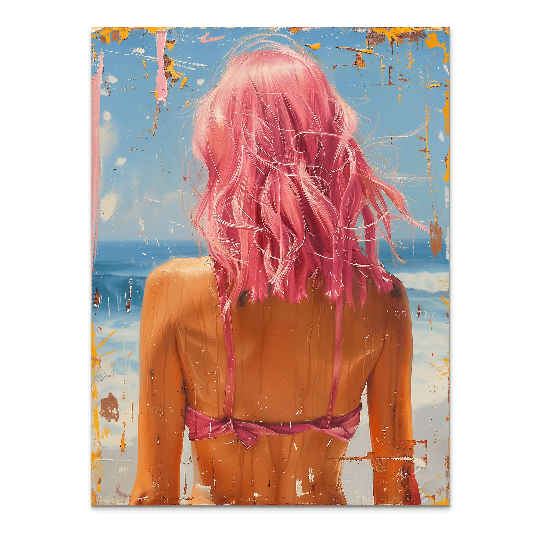 Beach Girl Nr.6 AluDibond Bild INGALERIE