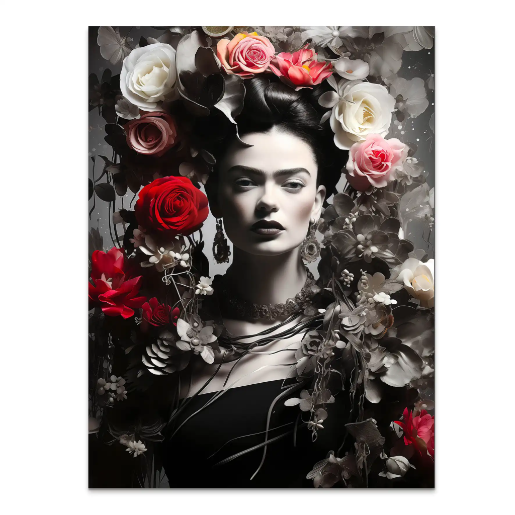 Frida Kahlo Modern Style AluDibond Bild INGALERIE