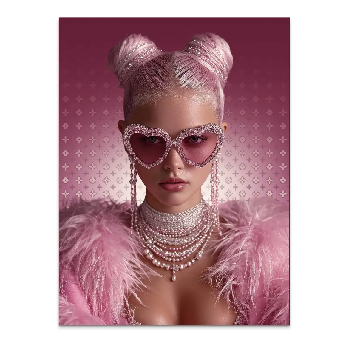 Glamour Girl Alu Dibond Bild