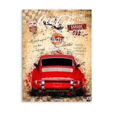 Porsche 911 Vintage Style AluDibond Bild