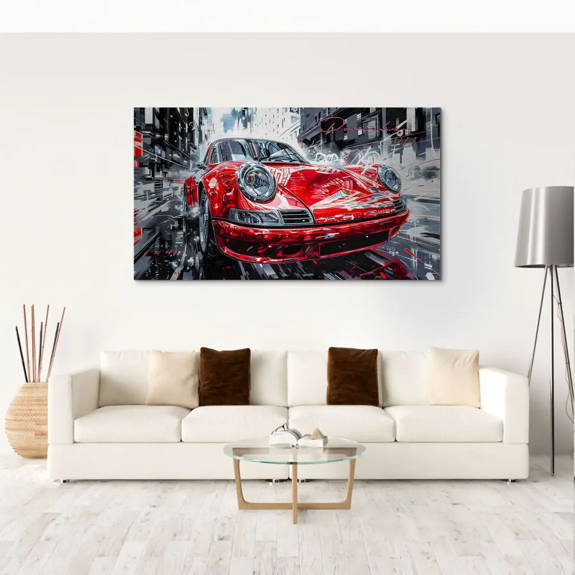 Porsche 911 Red City Alu Gebürstet