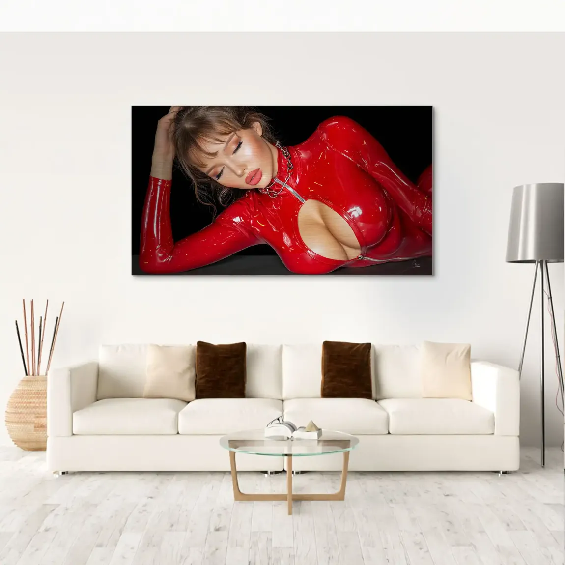 Rote Verführung Alu Gebürstet