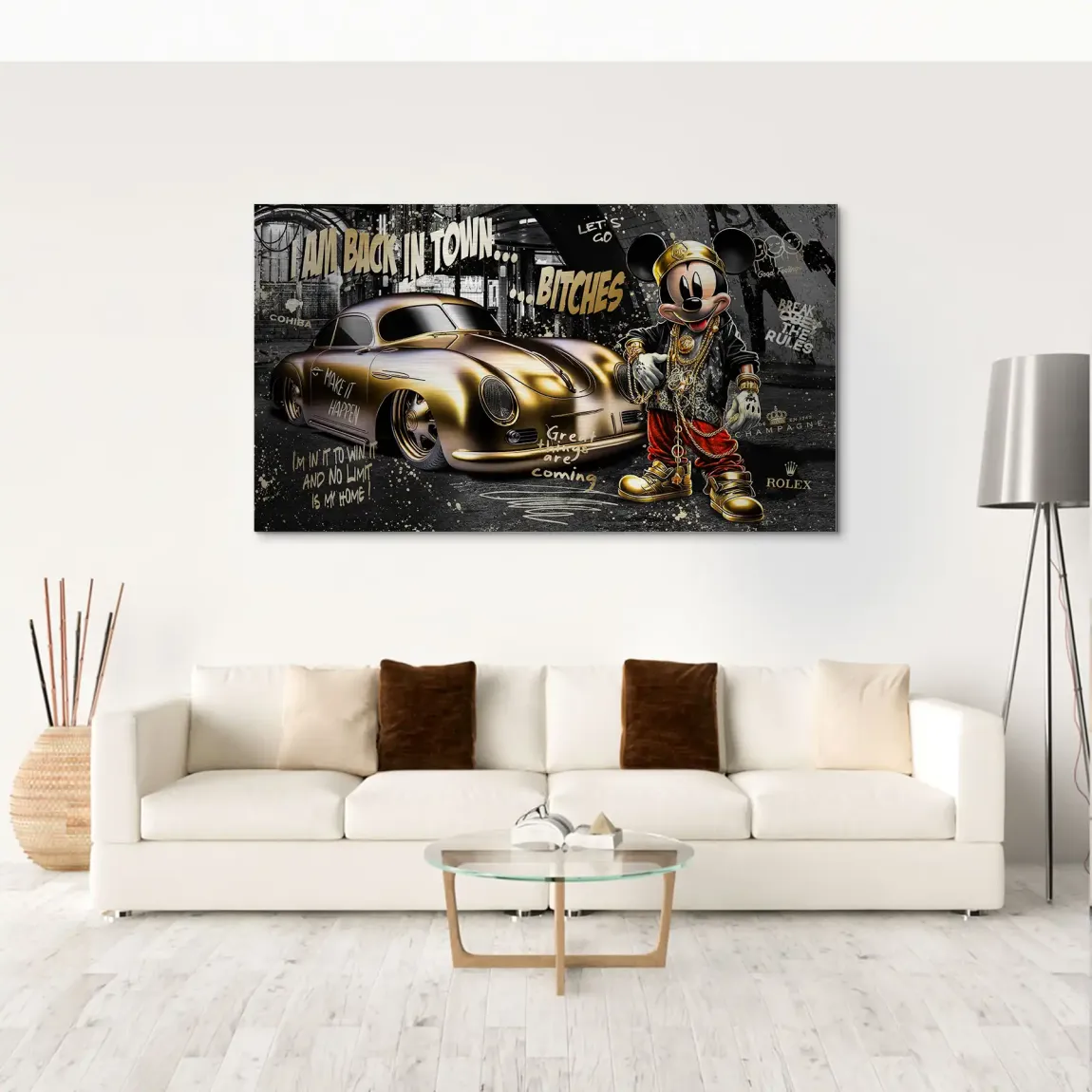 Mickey Gold 356 Porsche Alu Gebürstet