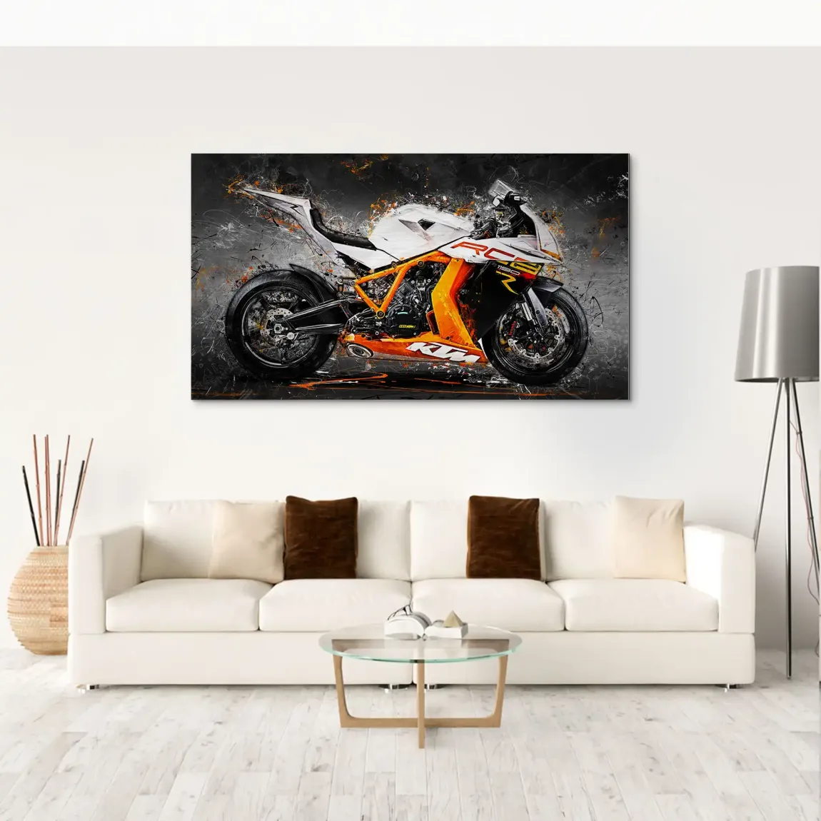 KTM RC8 Abstrakt Alu Gebürstet