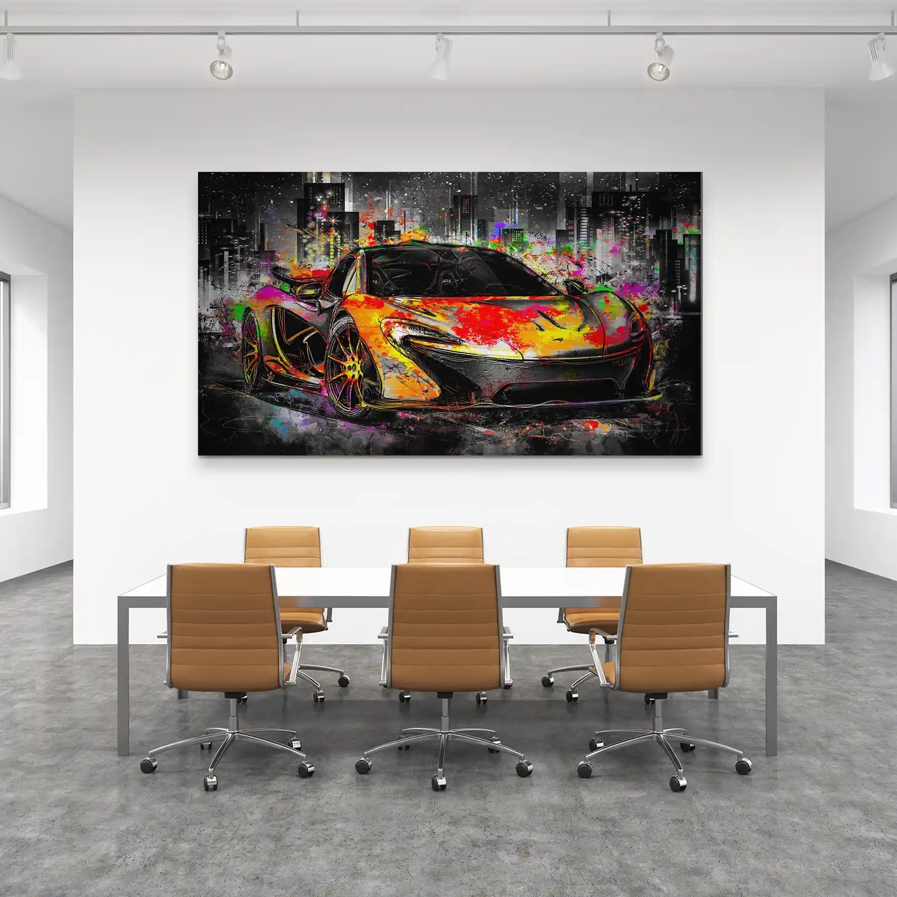 McLaren Pop Art Style Alu Gebürstet INGALERIE