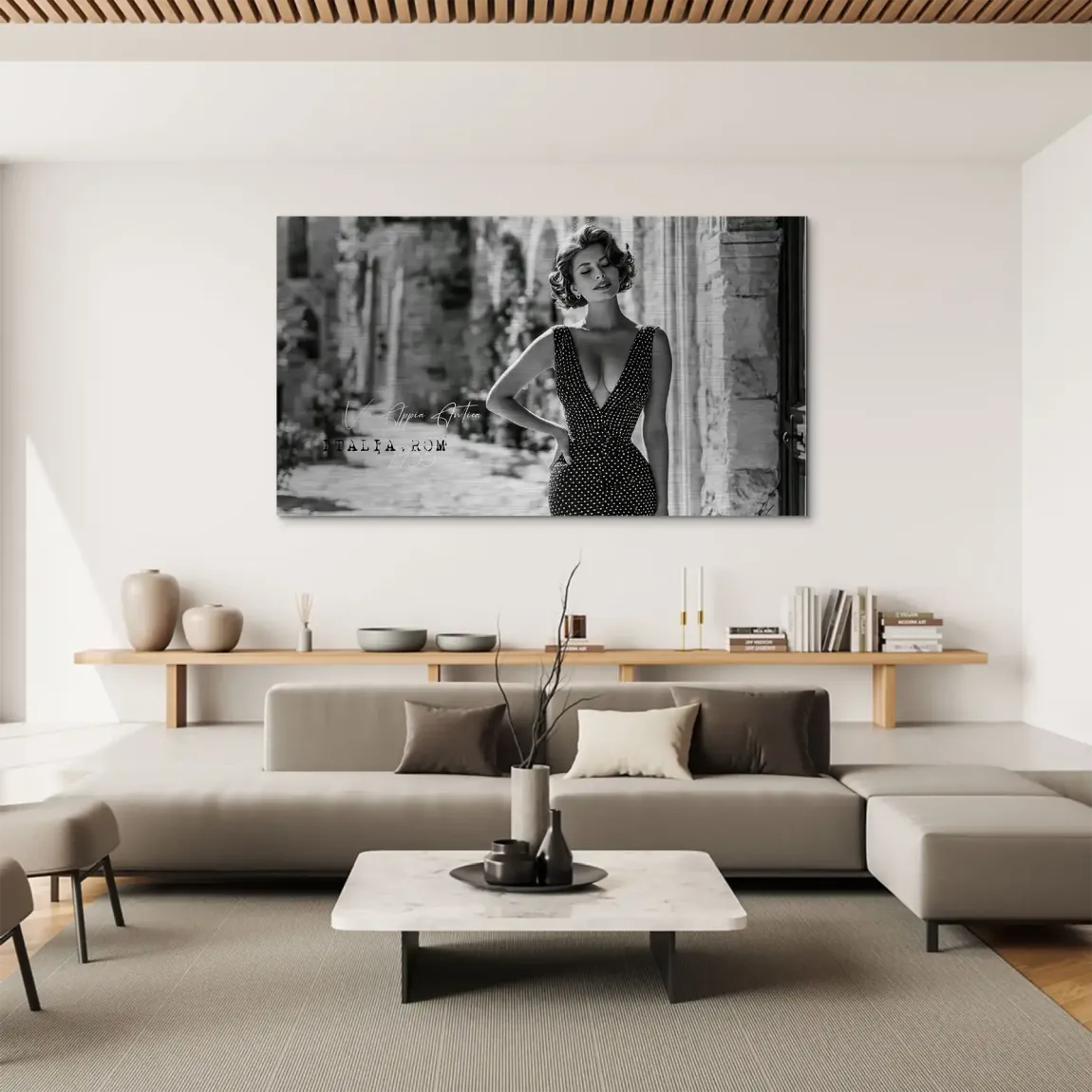 Sophia Loren Diva Aluminiumbild gebürstet