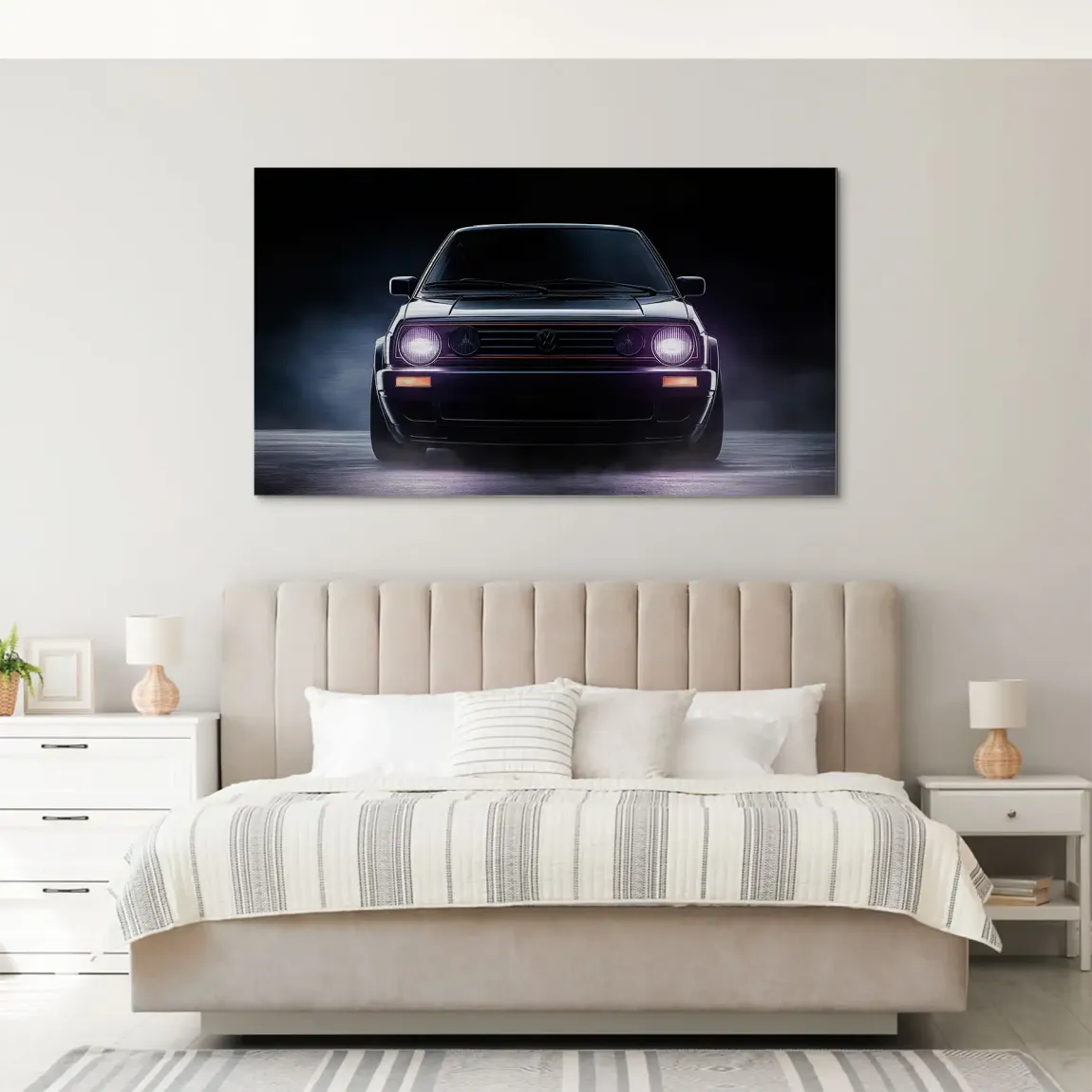 VW Golf Old School Alu Gebürstet