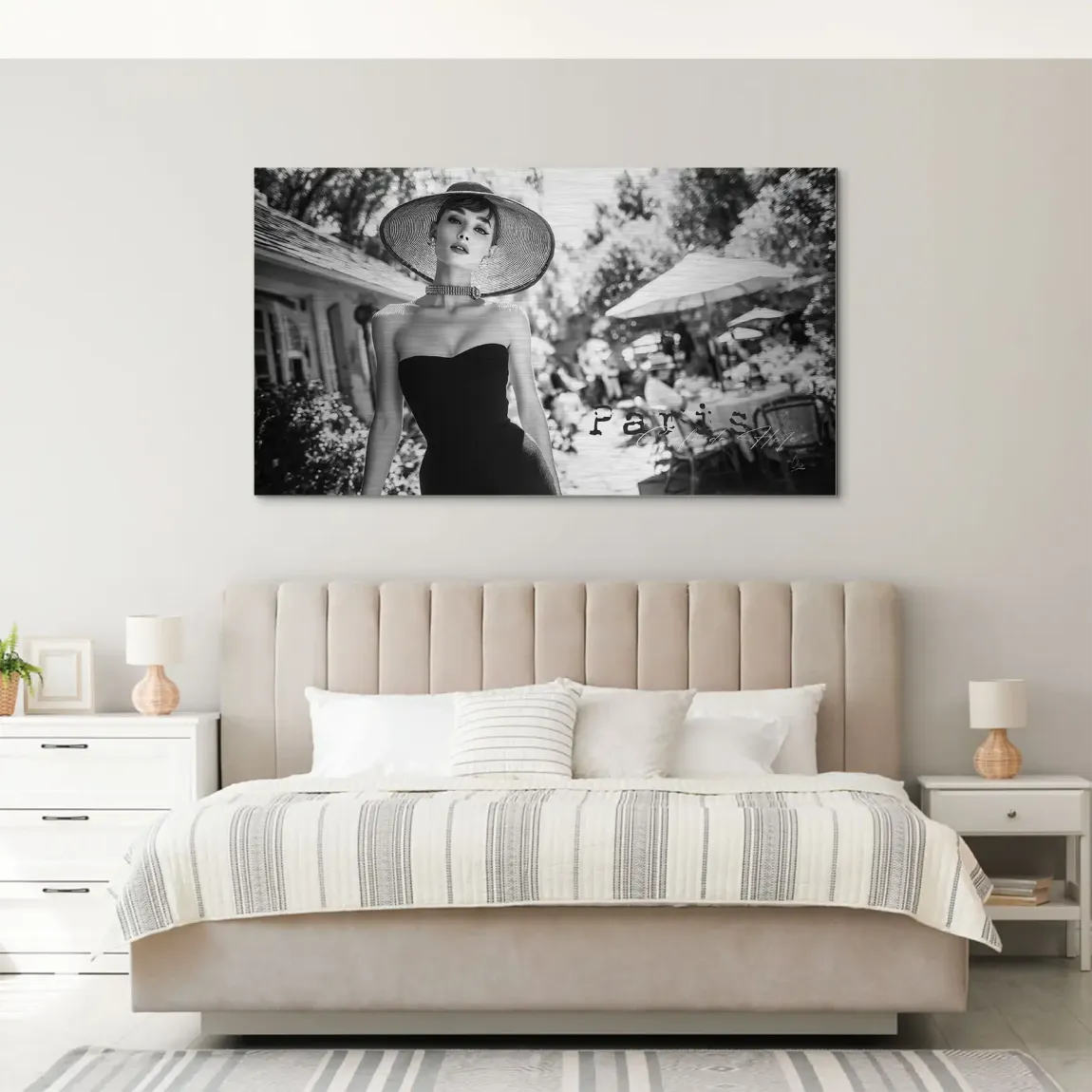 Audrey Hepburn Summer Style Alu Gebürstet