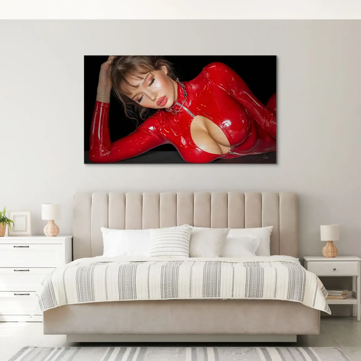 Rote Verführung Alu Gebürstet