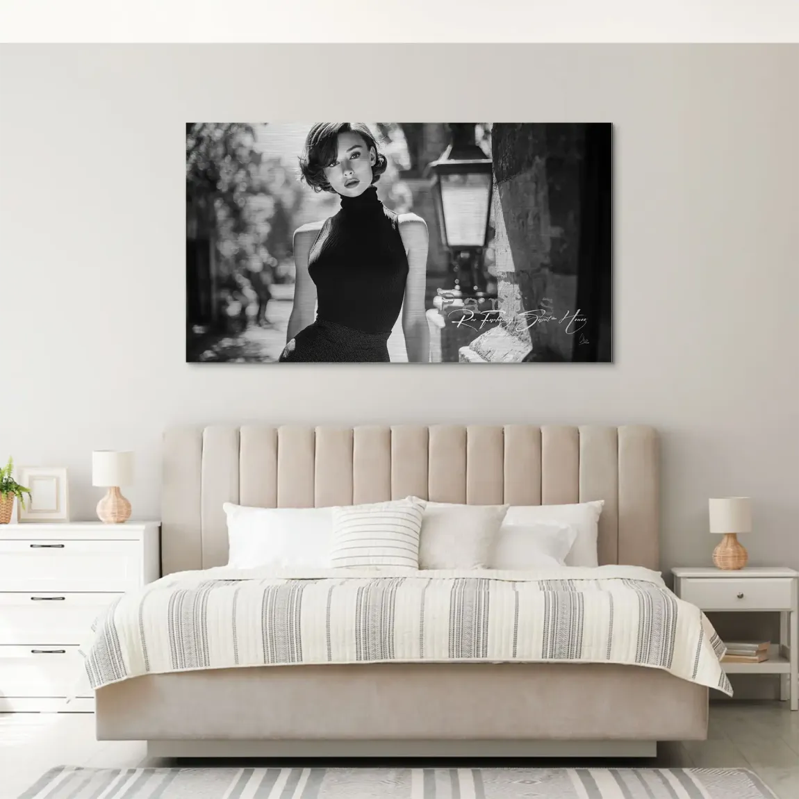 Audrey Hepburn Paris Elegance Alu Gebürstet