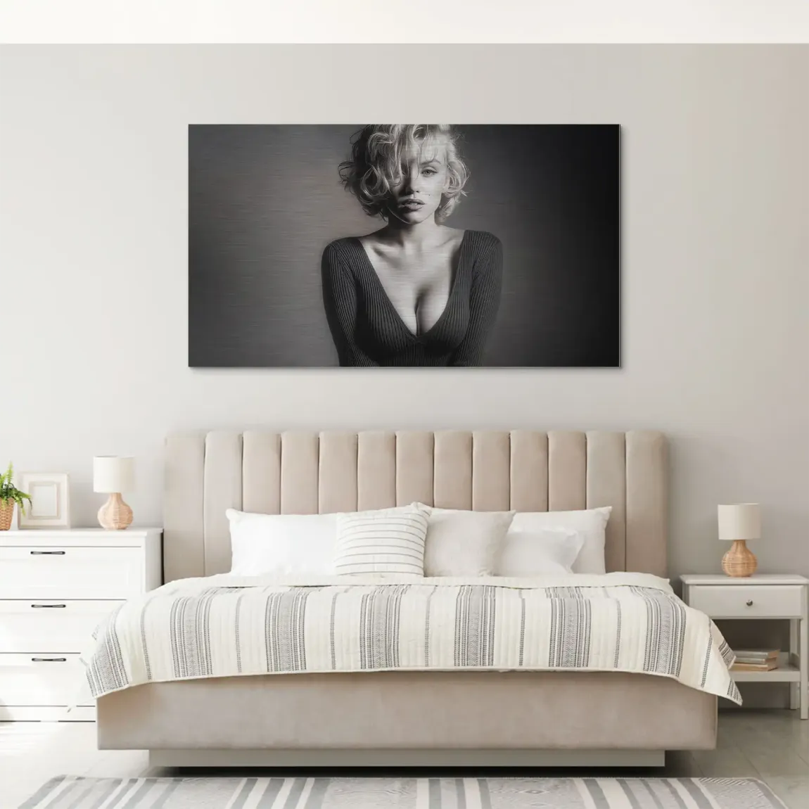 Marilyn Monroe Glam Night Alu Gebürstet