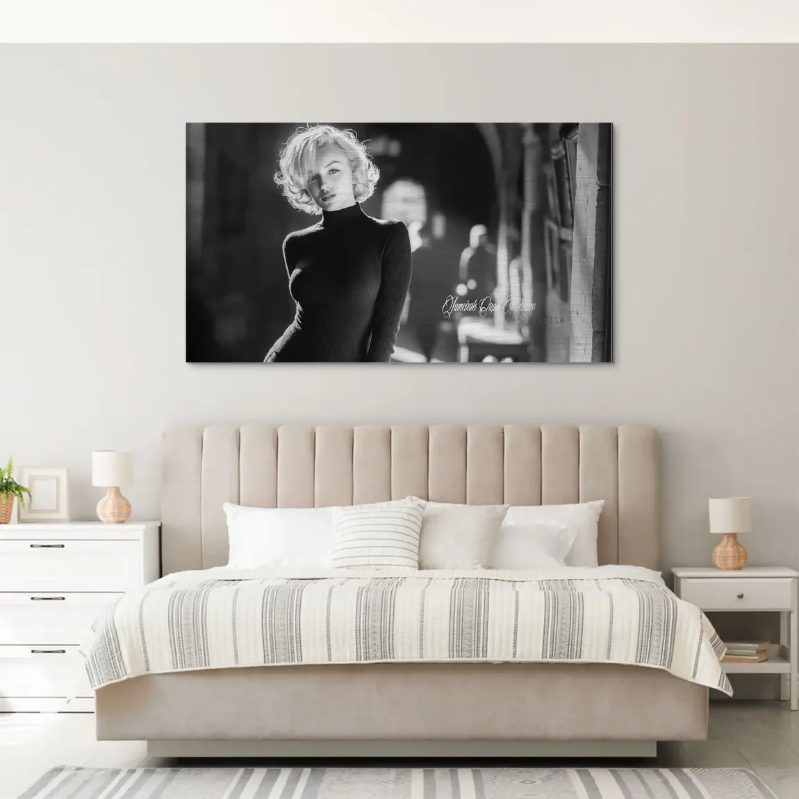 Marilyn Monroe Capri Aluminiumbild gebürstet