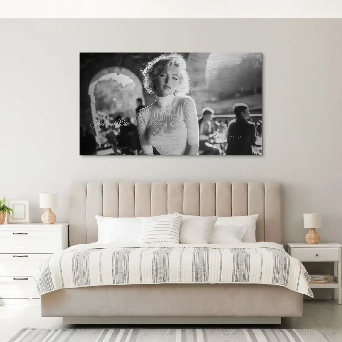 Marilyn Monroe Italia Aluminiumbild gebürstet