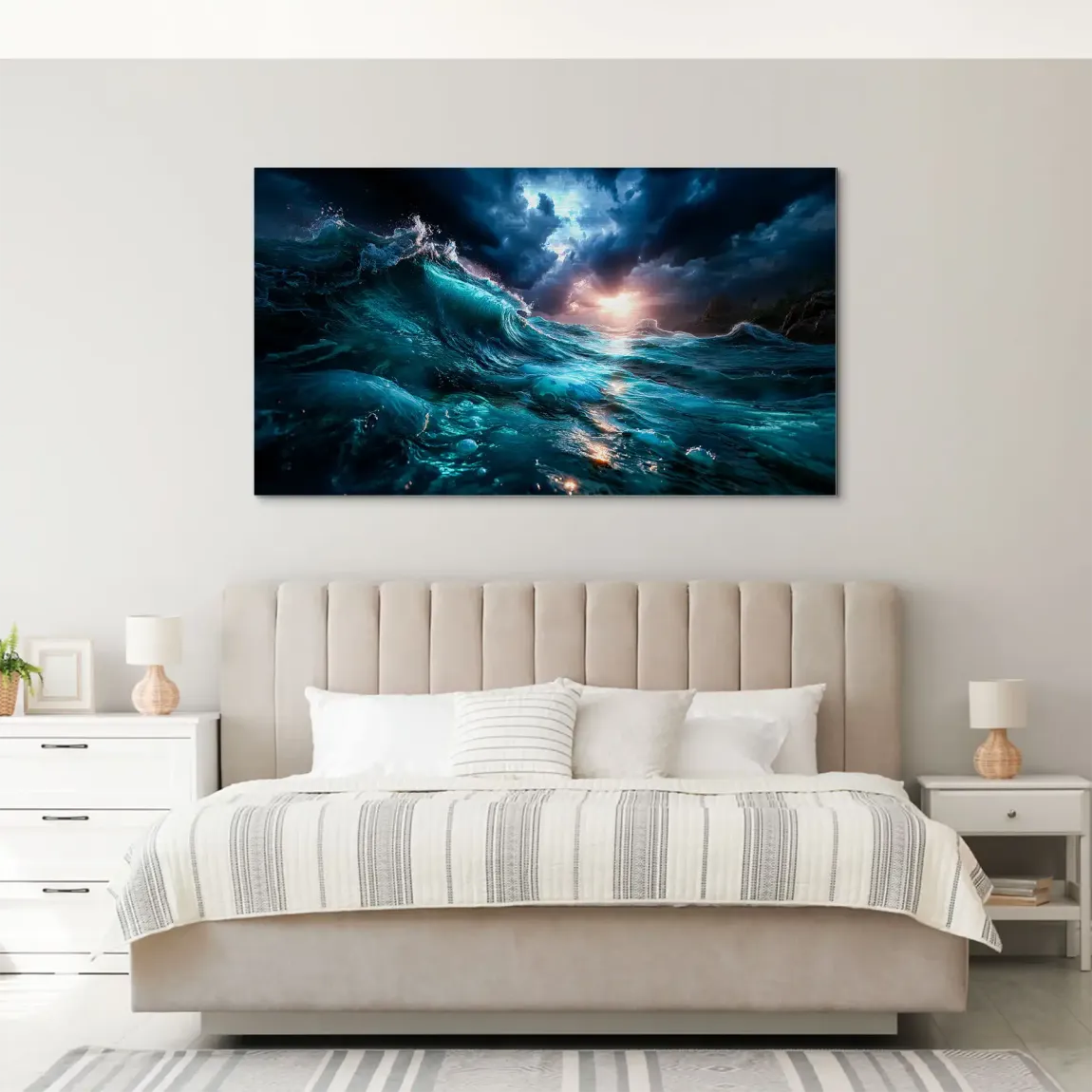 Wildes Meer Alu Gebürstet