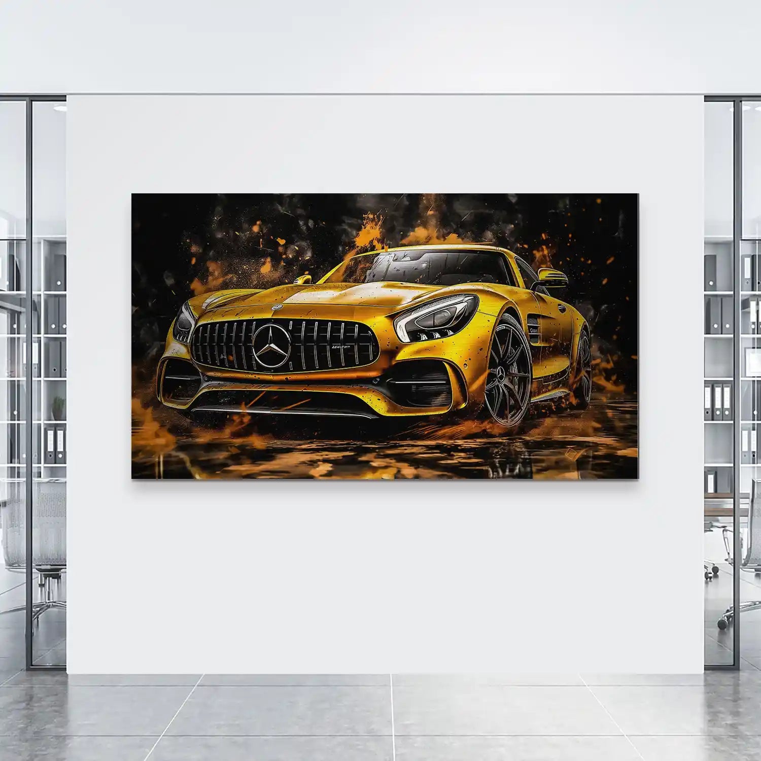 Mercedes AMG GT Modern Style Style Aludibond Bild INGALERIE