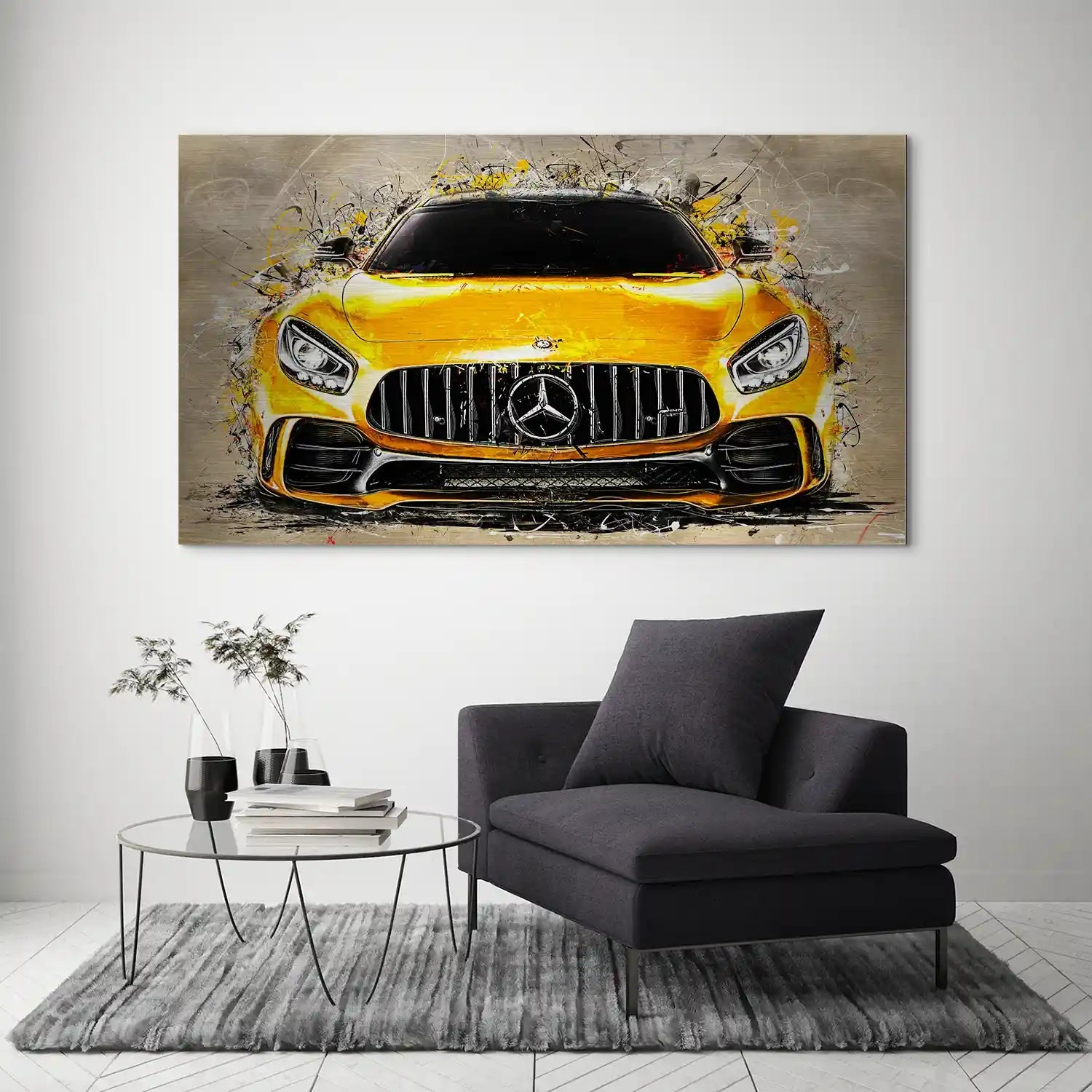 Mercedes AMG GT Retro Style Style Alu Gebürstet INGALERIE