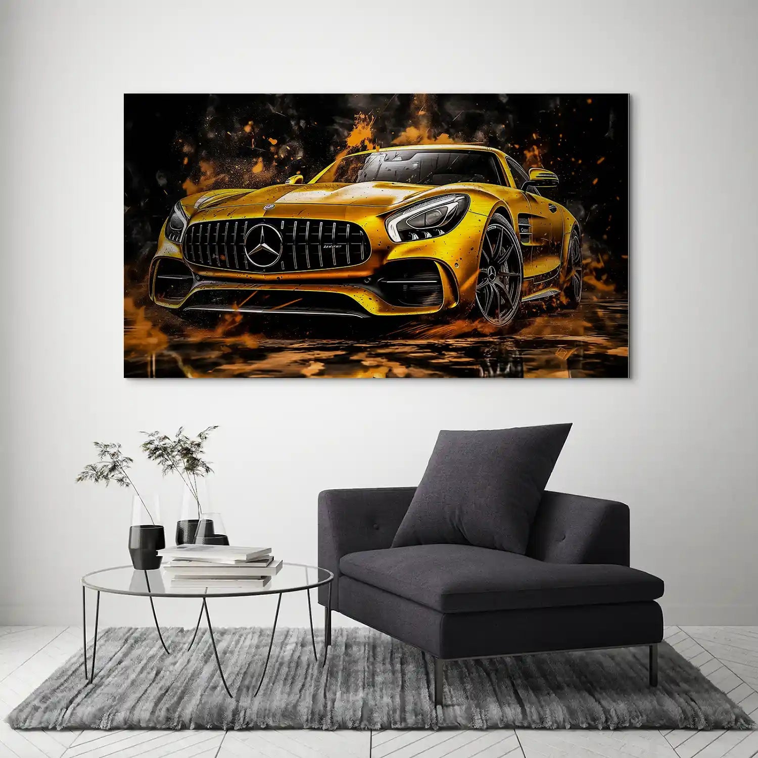 Mercedes AMG GT Modern Style Style Aludibond Bild INGALERIE