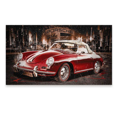 Porsche 356 Retro Alu Gebürstet Bild
