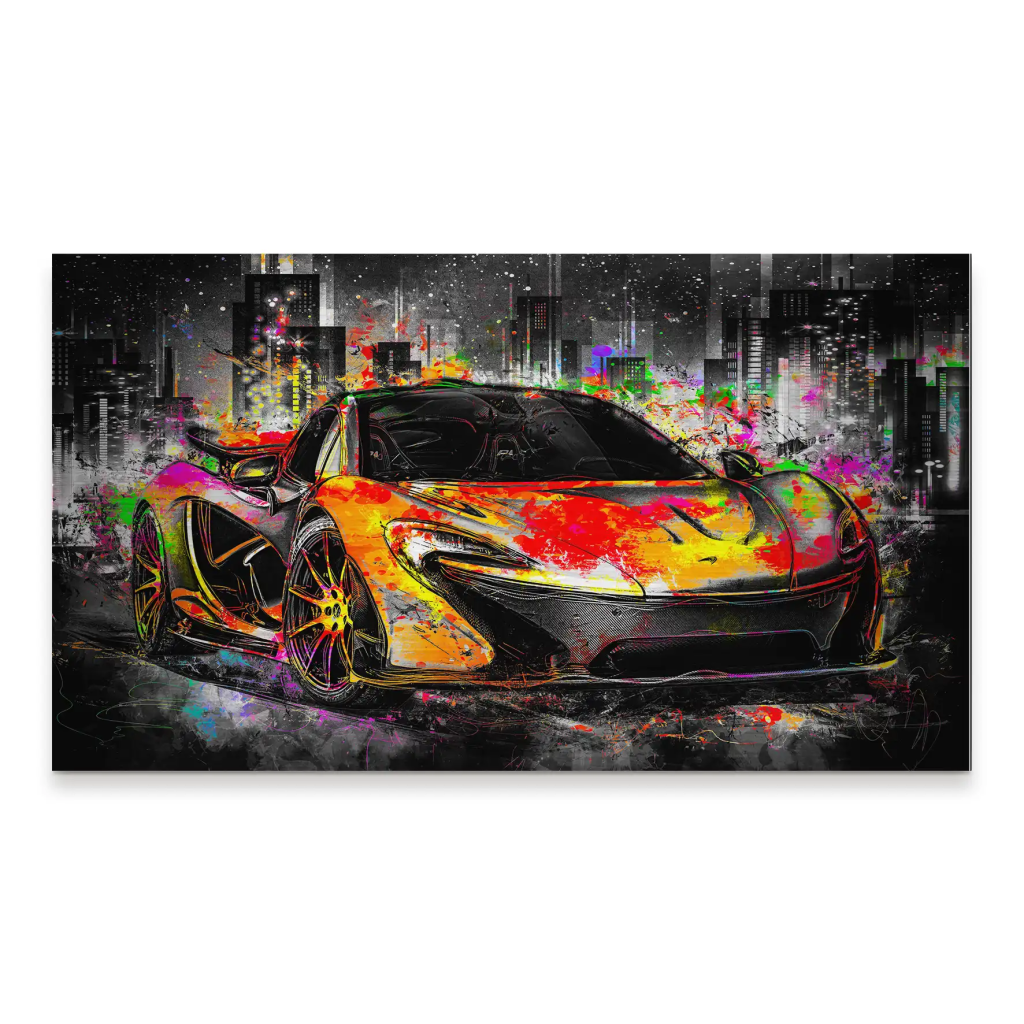 McLaren Pop Art Style Alu Gebürstet INGALERIE