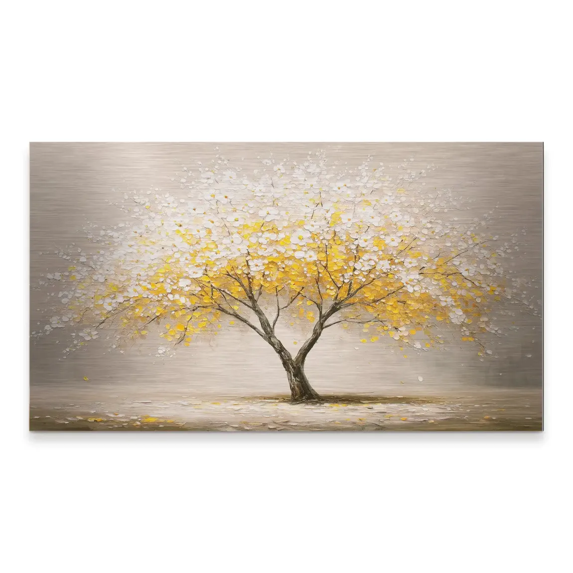 Golden Tree Art Alu Gebürstet