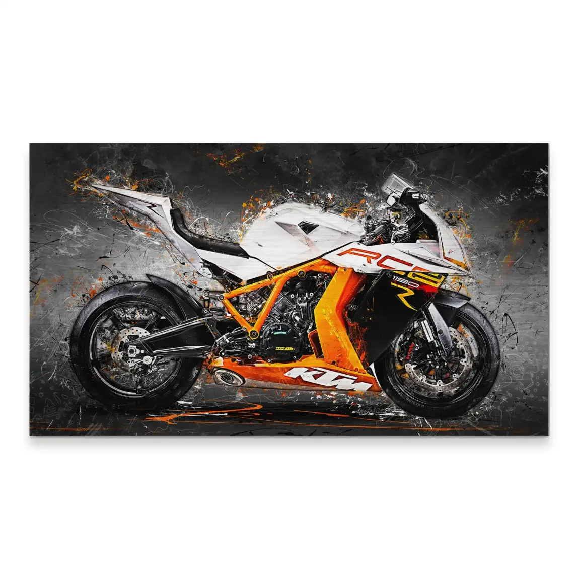 KTM RC8 Abstrakt Alu Gebürstet