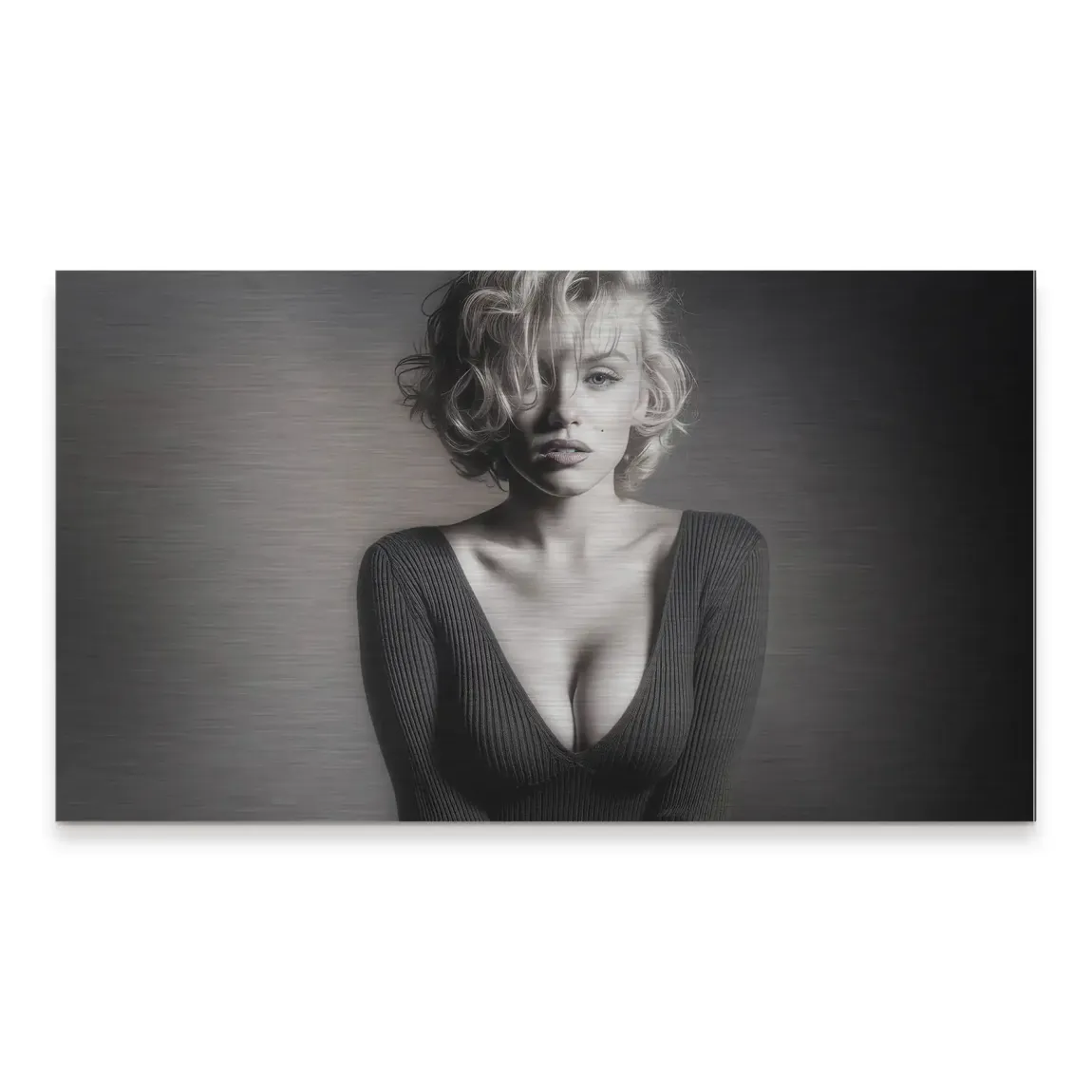 Marilyn Monroe Glam Night Alu Gebürstet