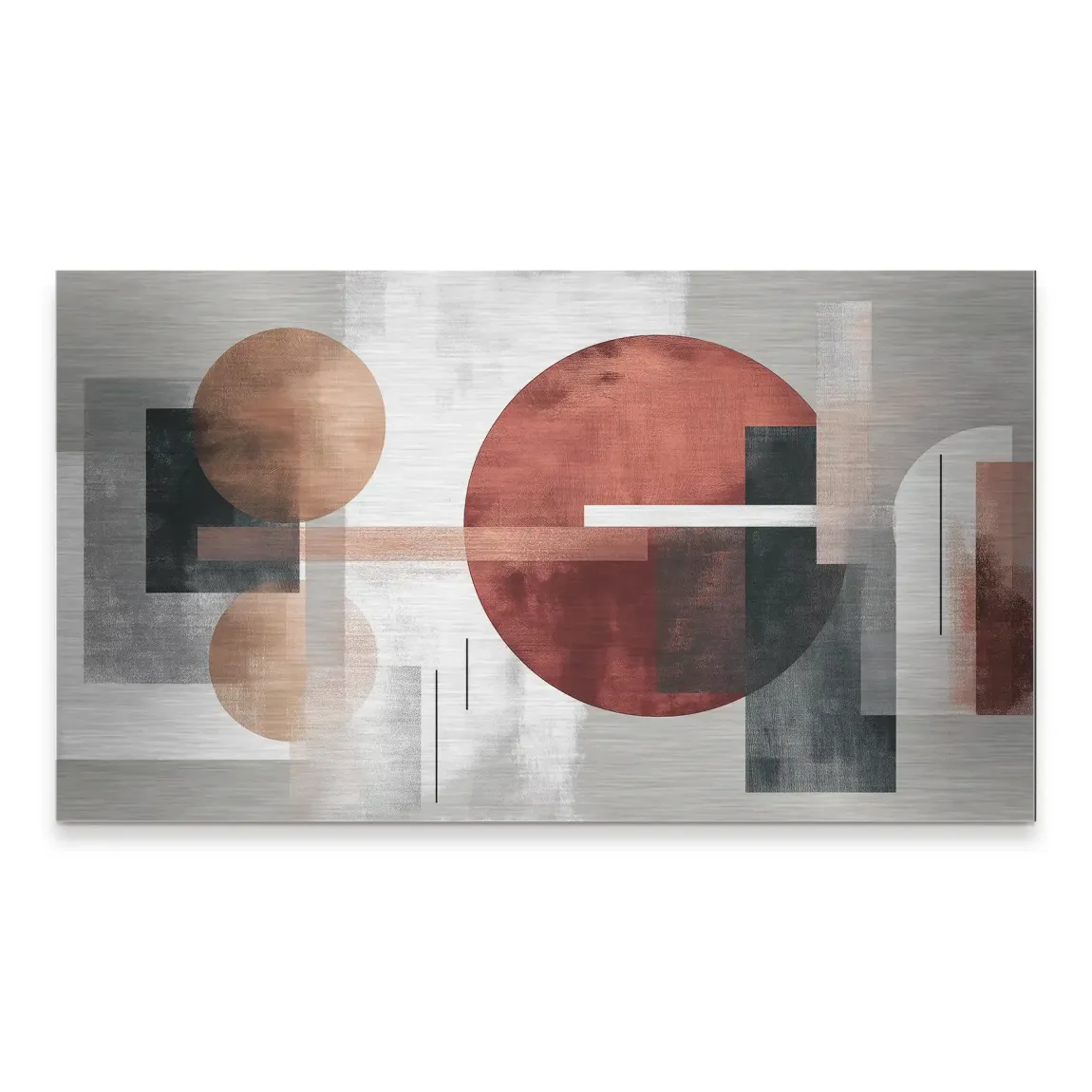 Abstrakte Geometrie Alu Gebürstet