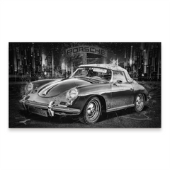 Porsche 356 Modern Alu Gebürstet Bild