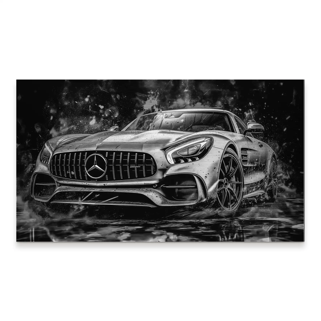 Mercedes AMG GT Dark Style Alu Gebürstet INGALERIE