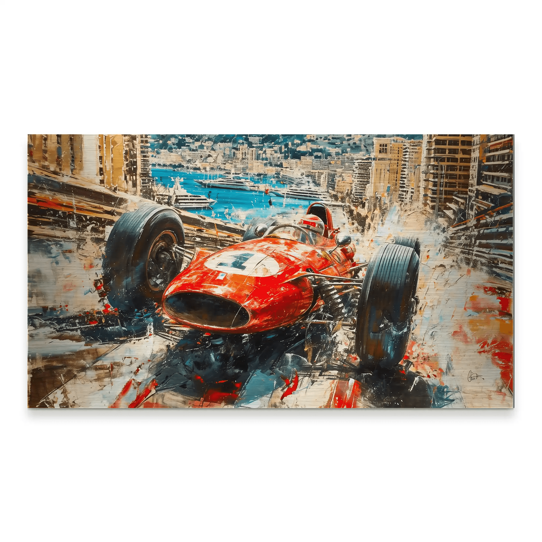 Monaco Formel 1 Retro Alu Gebürstet INGALERiE