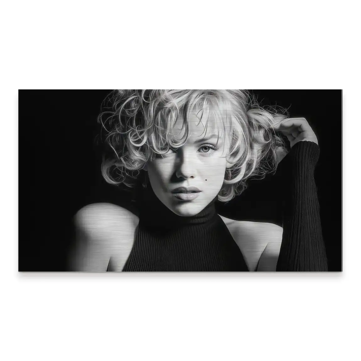 Marilyn Monroe Velvet Icon Alu Gebürstet